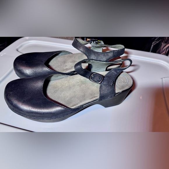 Dansko Black Leather Mules - Picture 13 of 13